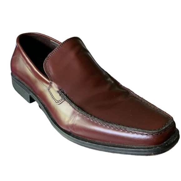 Kenneth Cole New York Chestnut Brown Loafer Mens Size 11.5 Slip On Dress Shoe - Picture 8 of 14